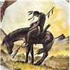 Image 1 : (NEW!) CATTLE CARTEL: Trail of Tears Cowhide Wall Decor