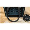 Image 2 : (NEW!) CATTLE CARTEL: Black and Turquoise Portfolio Cover, Matching Handbag and Laptop Sleeve