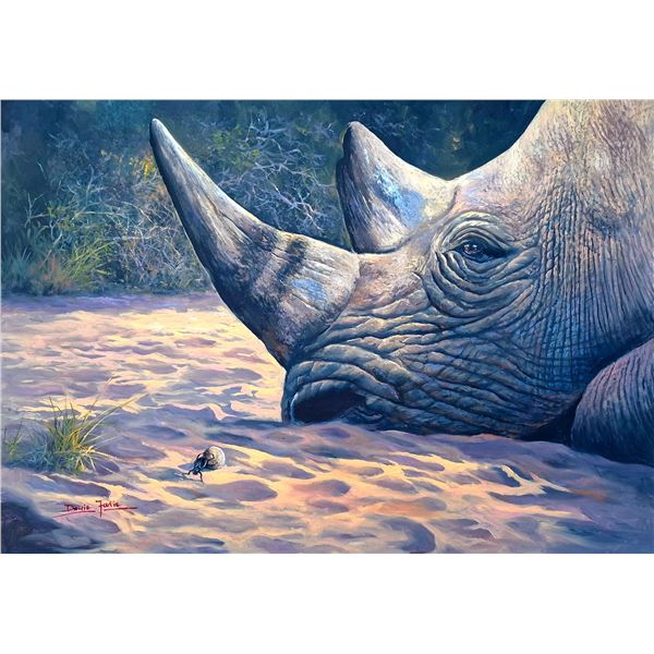 (NEW!) DAWIE FOURIE: "Bolted Together" - Original Oil on Canvas by International Artist Dawie Fourie