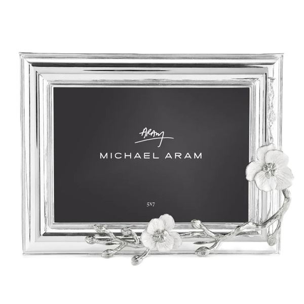 PAM PATTERSON: Beautiful Pair of Michael Aram Silver Orchid Frames