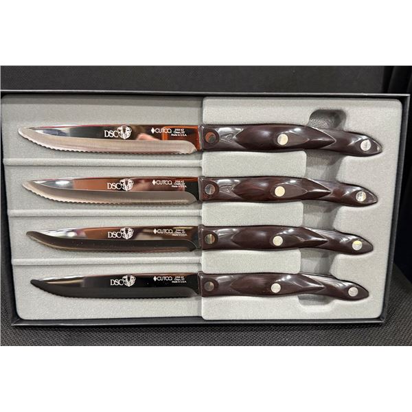 (NEW!) CUTCO: Cutco 4-Piece Steak Knife Set Engraved with DSC Logo