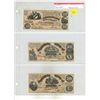 Image 1 : Set of 3 Replicas of Confederate States of America 1861 $10, $20 and $50 notes. None of these notes 