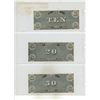 Image 2 : Set of 3 Replicas of Confederate States of America 1861 $10, $20 and $50 notes. None of these notes 