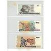 Image 2 : Set of 3 Central Bank of Brazil Overprinted notes. Includes 50 Cruzeiros, 500 Cruzeiros and 1 Cruzad