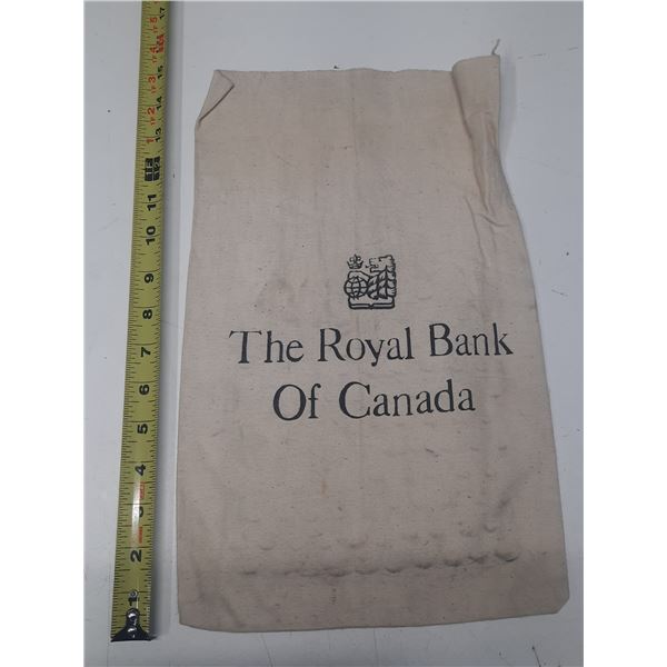 Royal Bank of Canada Coin Bag. 9 inches X 15 inches.