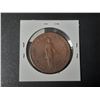 Image 2 : Province of Canada. 1852 Quebec Bank 1 Penny Pre-Confederation Token. PC-4. VG Cleaned.