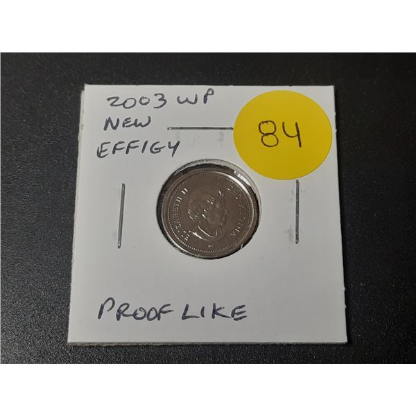 2003 WP New Effigy Canadian 10 Cents. Proof Like.