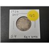 Image 1 : 1936 Dot Canadian Silver 25 Cents. Key Date with Dot. G4.