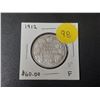 Image 1 : 1912 Canadian Silver 50 Cents. Fine-12.