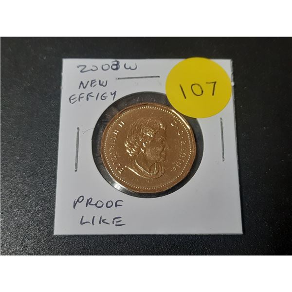 2003W New Effigy Canadian Loonie Dollar. Proof Like.
