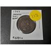 Image 1 : Replica of 1747 Spanish Doubloon. This is not a real coin.