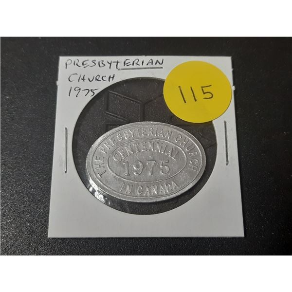 1975 Presbyterian Church Centennial in Canada. This Do in Remembrance of Me. Uncirculated.