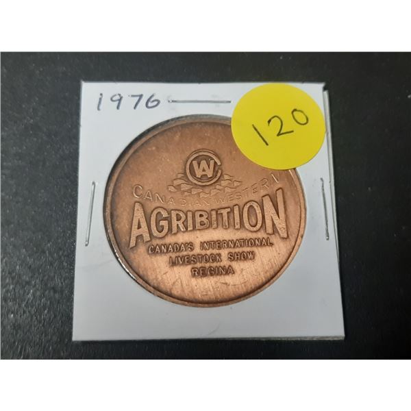 1976 Regina Brier bronze medal. Canadian Western Agribition. BU.