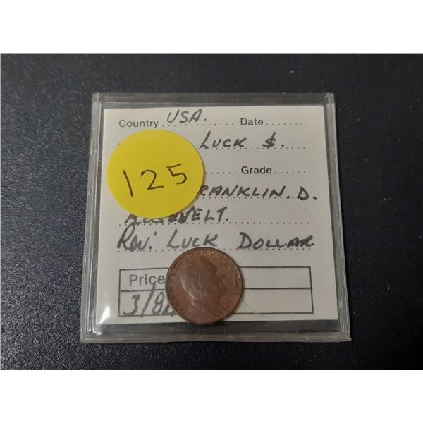 U.S.A. President Franklin D. Roosevelt Lucky Play Money. Uncirculated.