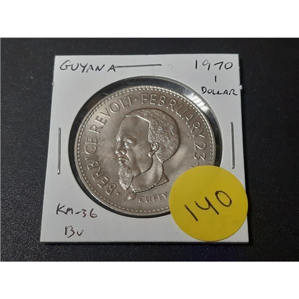 Guyana. 1970 1 Dollar. BU.
