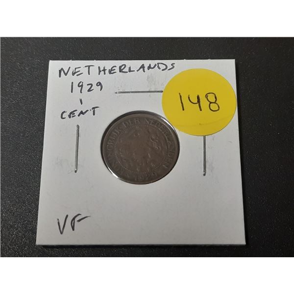 Netherlands. 1929 1 Cent. VF.