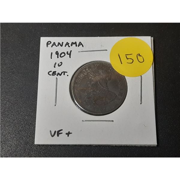Panama. 1904 10 Centesimos. VF+.