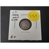 Image 1 : U.S. 1853 Silver Half Dime. Good+.