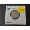 Image 1 : U.S. 1887 Liberty Head Nickel. Early issue. Good.
