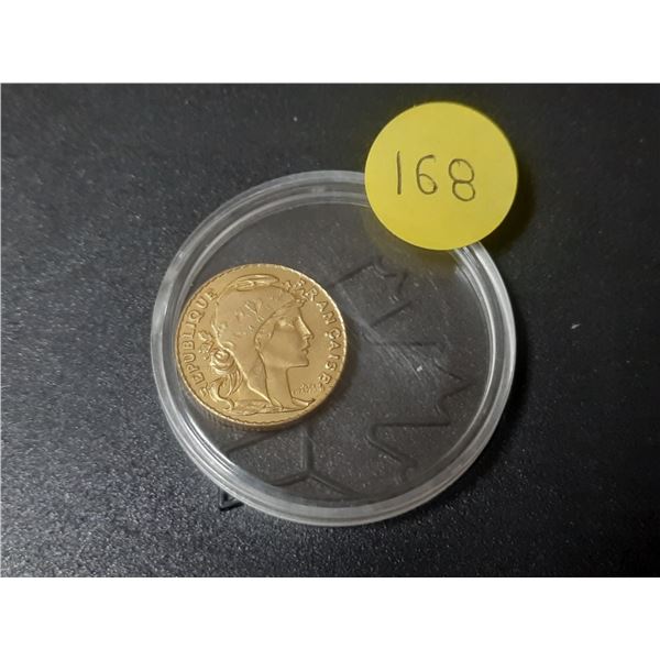 Copy of French 1909 20 Francs coin.