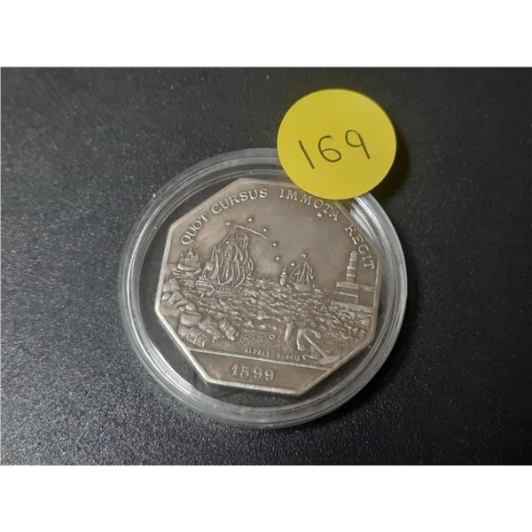 Copy of French 1599 Chamber of Commerce Marseilles 8-sided medal.