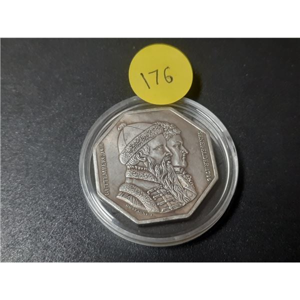 Copy of Guttenberg medal.