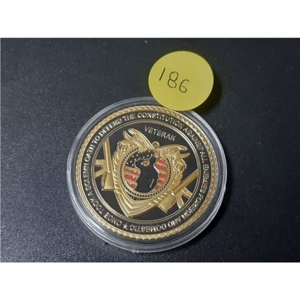 Copy of Enameled U.S. Veterans medal. BU.