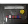 Image 1 : Ribbon Bar with War Medal 1939-1945 and Canadian Volunteer Service Medal.