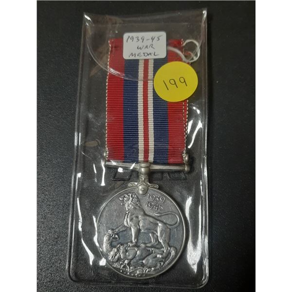 World War II 1939 – 1945 War Medal 1939 – 1945. Correct ribbon.