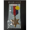 Image 1 : World War II 1939 – 1945 Star. Awarded for 6 months service overseas. Correct ribbon.