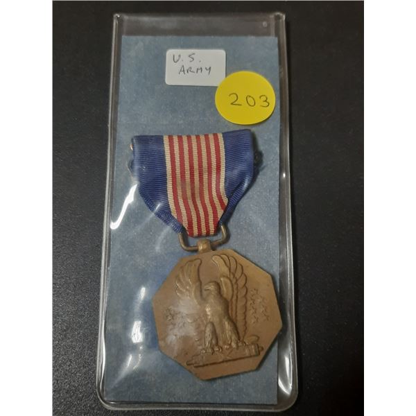 U.S. Army Medal. Awarded for voluntary risk of life. Correct ribbon.