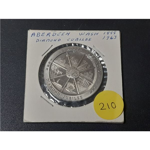 Aberdeen Washington 1888 – 1963 Diamond Jubilee Dollar.