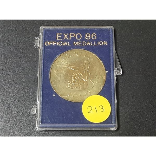 EXPO 86 Official Medallion.