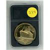Image 1 : HMS Titanic Medal. Housed in a hard plastic holder. BU.
