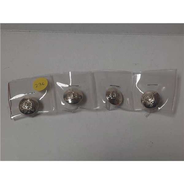 Set of 4 RCMP buttons.