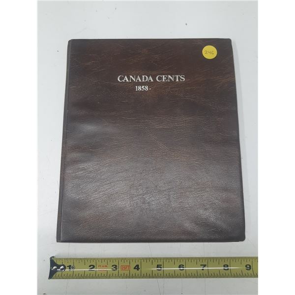 Canadian Small Cent Collection 1920 – 2000 Complete. Includes 1922 – 1926. Housed 