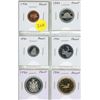 Image 1 : Set of 6 1990 Proof coins from Cent to Loonie Dollar.
