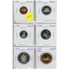 Image 1 : Set of 6 1993 Proof coins from Cent to Loonie Dollar.