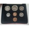 Image 2 : 1973 7-coin Custom Set with two 1 Cent coins. Housed in its original RCM case with gold Canada Coat 