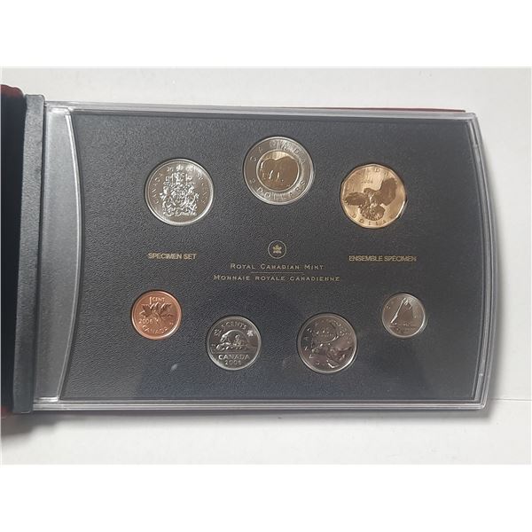 2006 Specimen Set. 7-coin set includes Snowy Owl Loonie Dollar only available in this set.