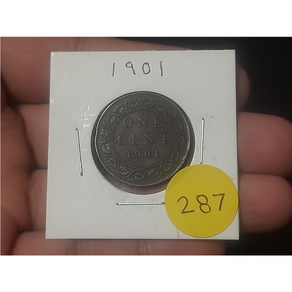 1901 Canadian Large Cent