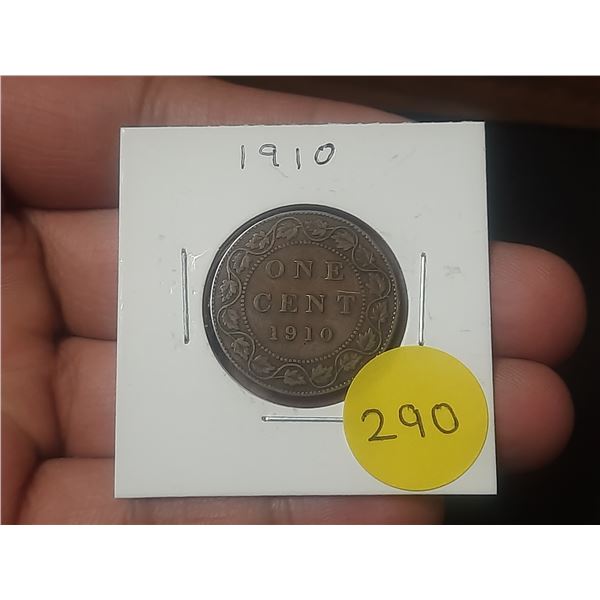 1910 Canadian Large Cent