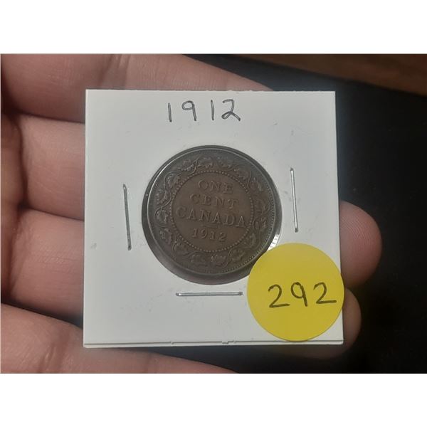 1912 Canadian Large Cent