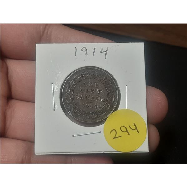 1914 Canadian Large Cent