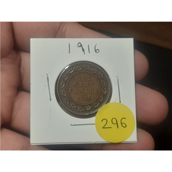 1916 Canadian Large Cent