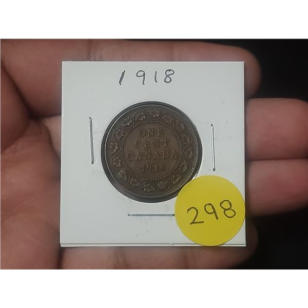 1918 Canadian Large Cent