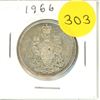 Image 1 : 1966 Silver Canadian 50 Cent Coin