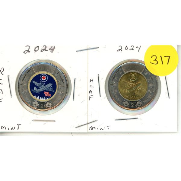 2024 Canadian Toonies RCAF WC & WOC