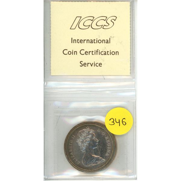 1972 Canada One Dollar - SP-67 - Silver - XED 389 - ICCS.