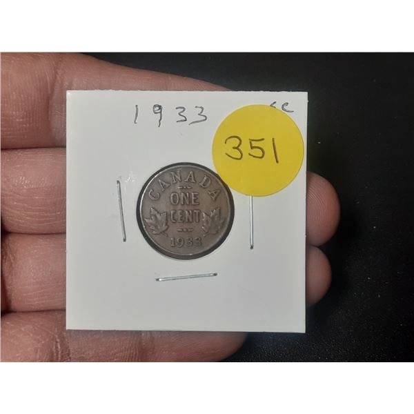 1933 Canadian Small Cent
